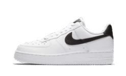 07 White Black Pebbled Leather