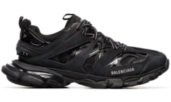 Alternative view of Black track sneakers
