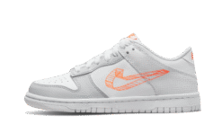 3D Swoosh White Grey
