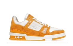 Alternative view of Trainer Yellow Monogram Denim White