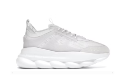 Alternative view of Chain Reaction White Mesh Rubber Suede