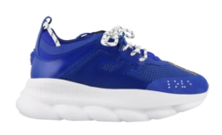 Alternative view of Chain Reaction Blue Mesh Rubber Suede