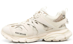 Lace-up low-top track sneakers