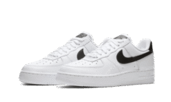 Alternative view of 07 White Black Pebbled Leather