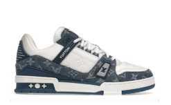 Alternative view of Trainer Monogram Denim White Blue
